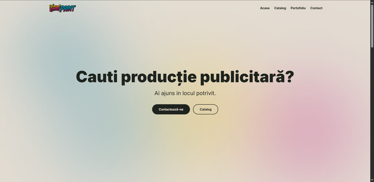 Vizual Print Catalog Website